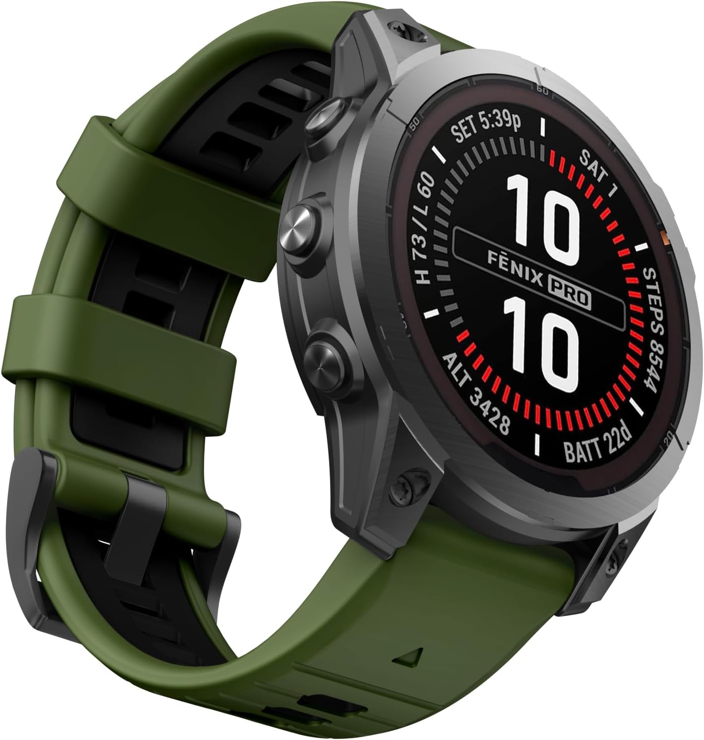 OVERSTEP Correa de reloj para Fenix 7X Pro, bandas de reloj de silicona QuickFit de 1.024 in para Garmin Fenix 7X  Fenix 6X  Fenix 5X  Garmin