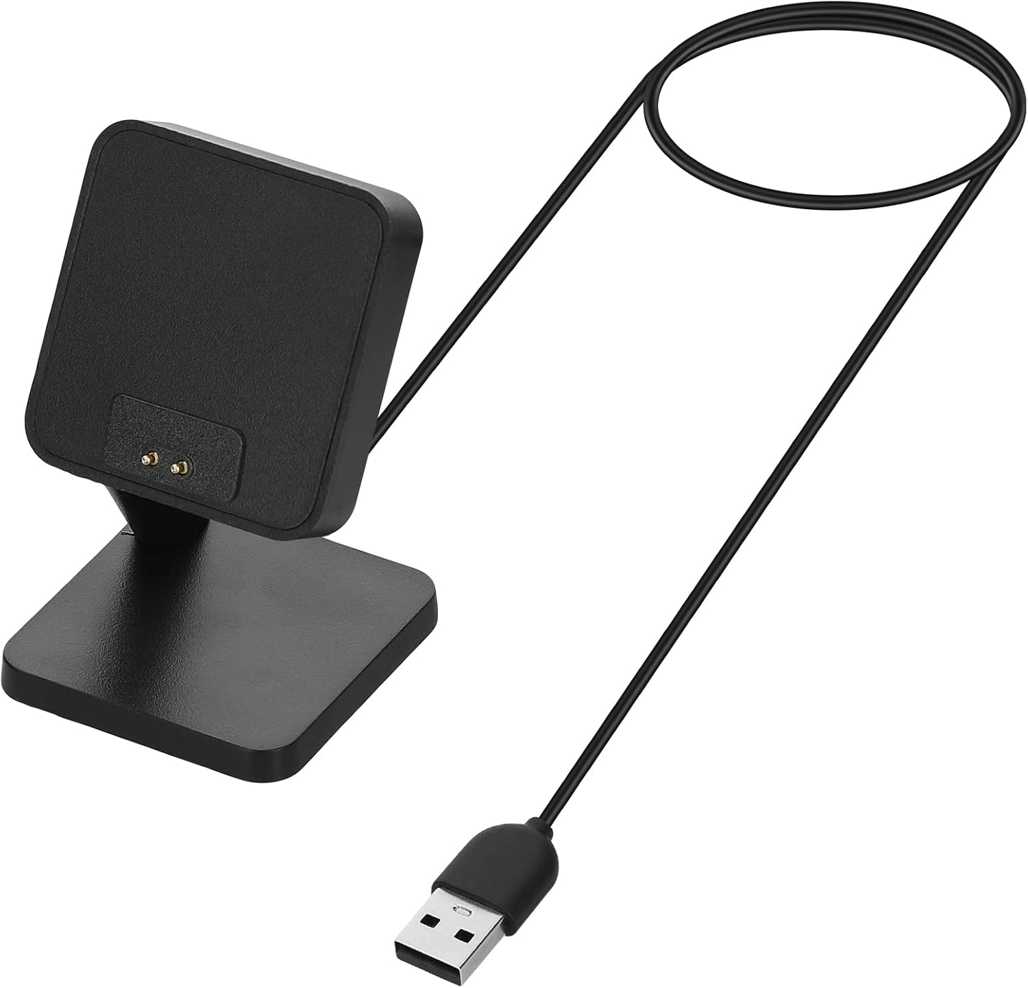 kwmobile Estación de acoplamiento compatible con Xiaomi Redmi Band 2 – Cable cargador de carga con soporte – Negro