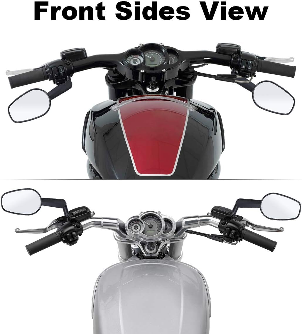 XMT-MOTO Espejos retrovisores musculares LED intermitentes para Harley Davidson VROD V-Rod VRSCF