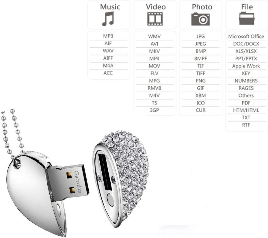 Unidad flash USB, 8 GB, 16 GB, 32 GB, 64 GB, USB 2.0, memoria USB, almacenamiento de fecha, unidades de pulgar Pendrive (32 GB, plateado)