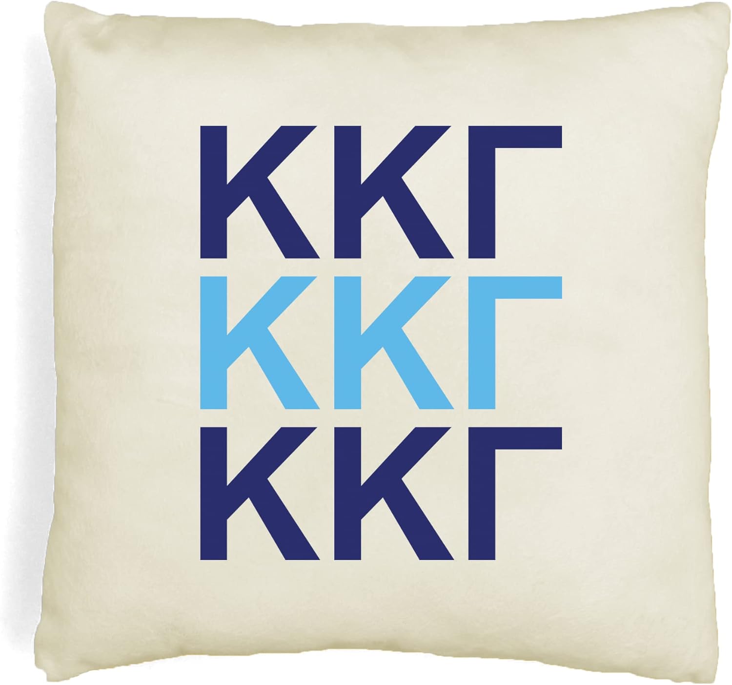Kappa Kappa – Funda de almohada con letras griegas Gamma, 18 x 18 pulgadas, fundas de almohada de hermandad, almohada de acento universitario