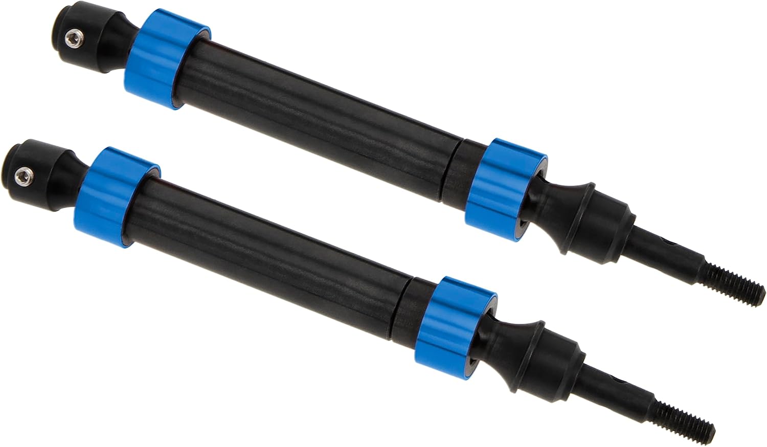 DKKY – Eslinga de metal CVD frontal de acero para RC 110 Slash 4×4 Rustler 4X4 Stampede 4×4 Kit de camión de campo corto #6852 (azul, 2 delanteros)