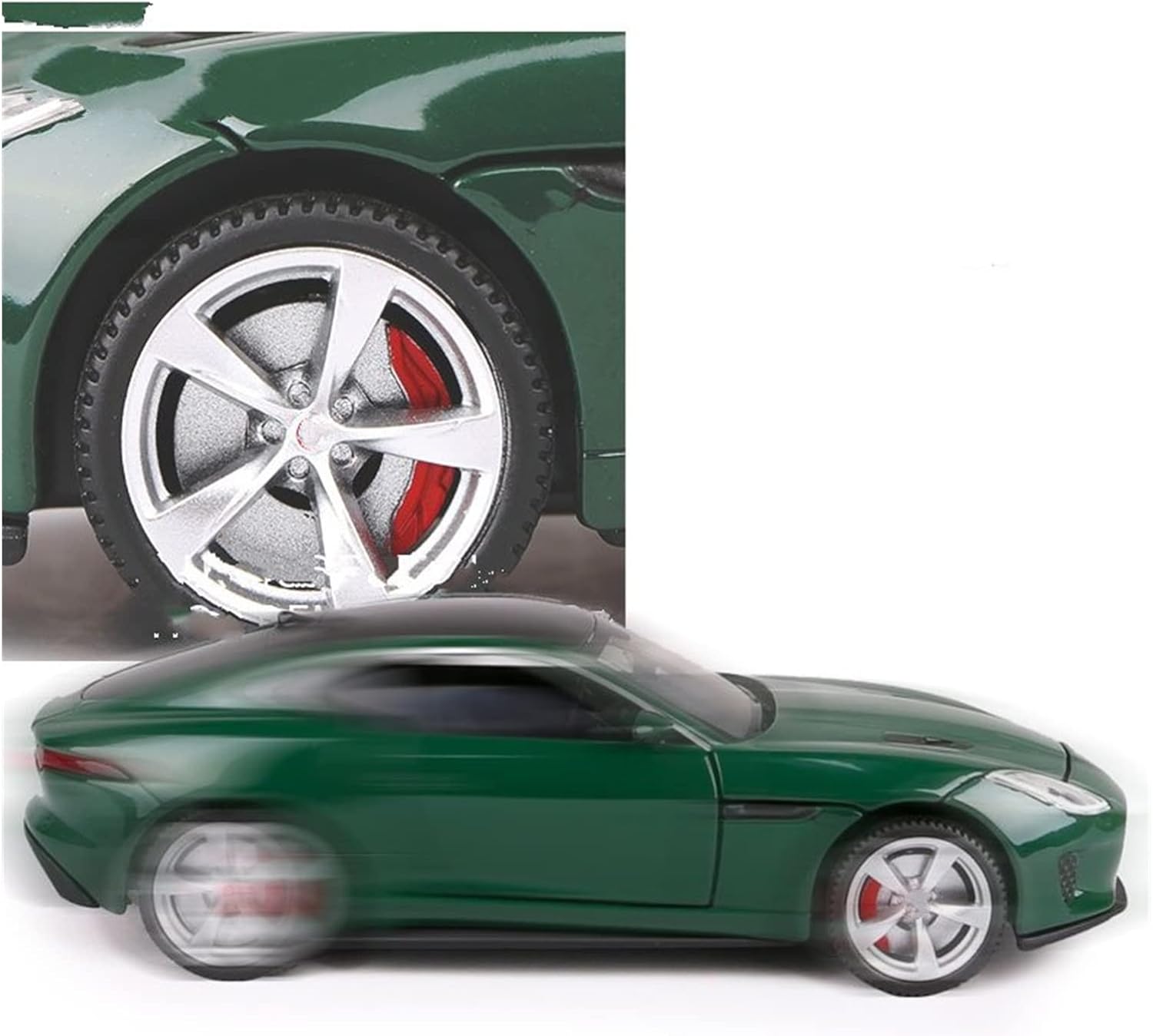Coche fundido a presión para Jaguar F-Type Coupé, modelo de automóvil de aleación de metal fundido a presión, modelo de automóvil, regalo de sonido