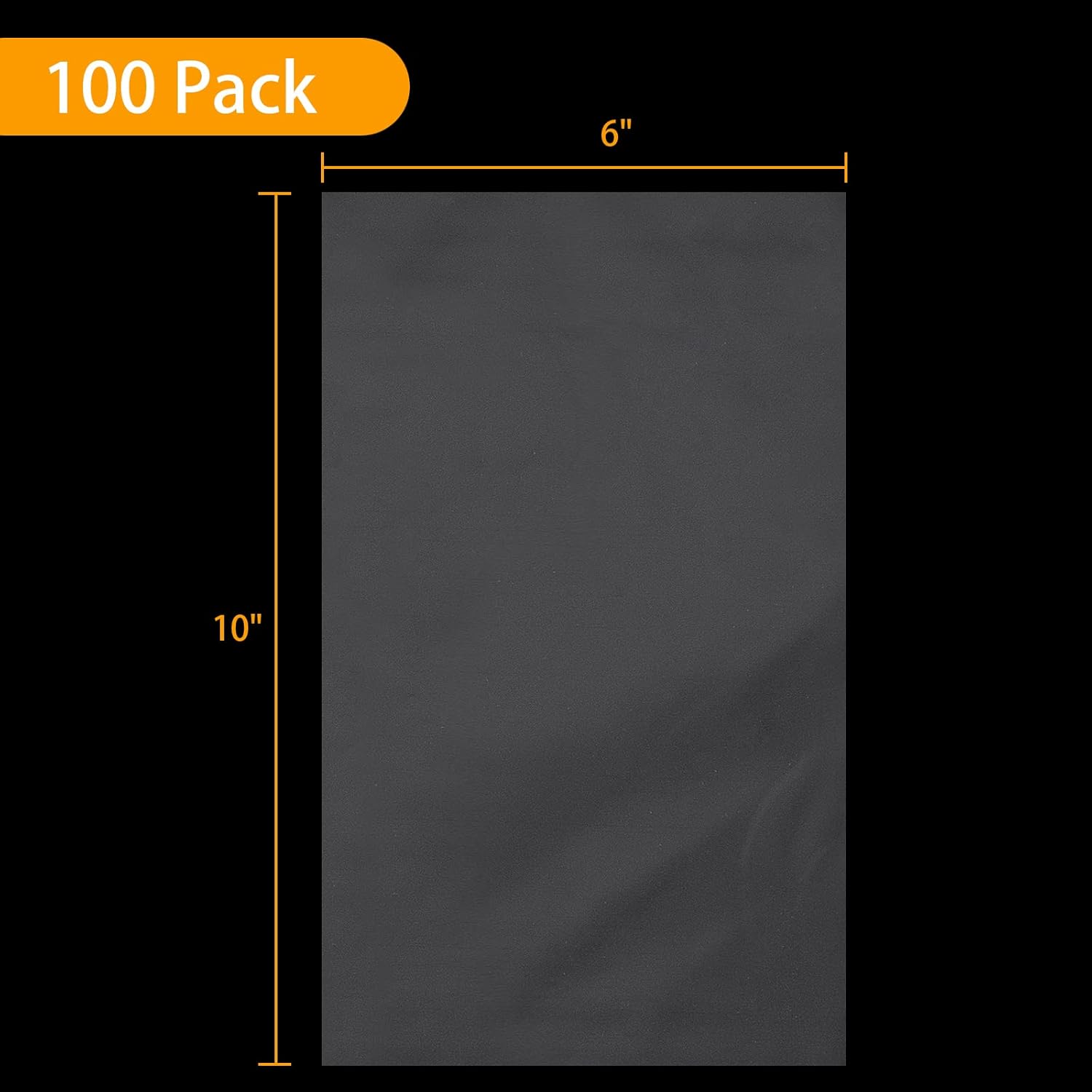 Awpeye 100 bolsas transparentes de celofán de celofán de 6 x 10 pulgadas, buenas para pasteles, panadería, galletas, dulces, postres, palomitas de