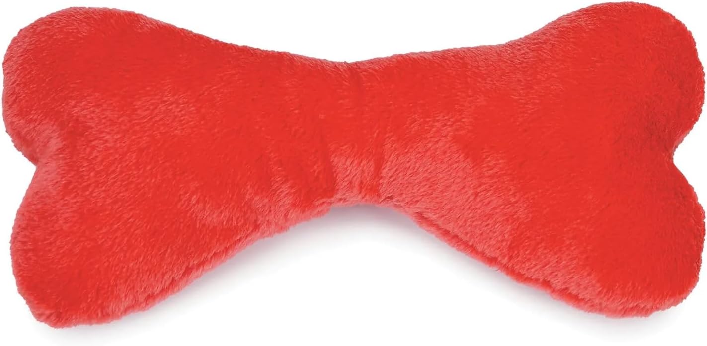 Zanies Big Bone – Juguete de peluche para perros de raza grande, color brillante, tamaño mega de 16.5 pulgadas, los colores varían