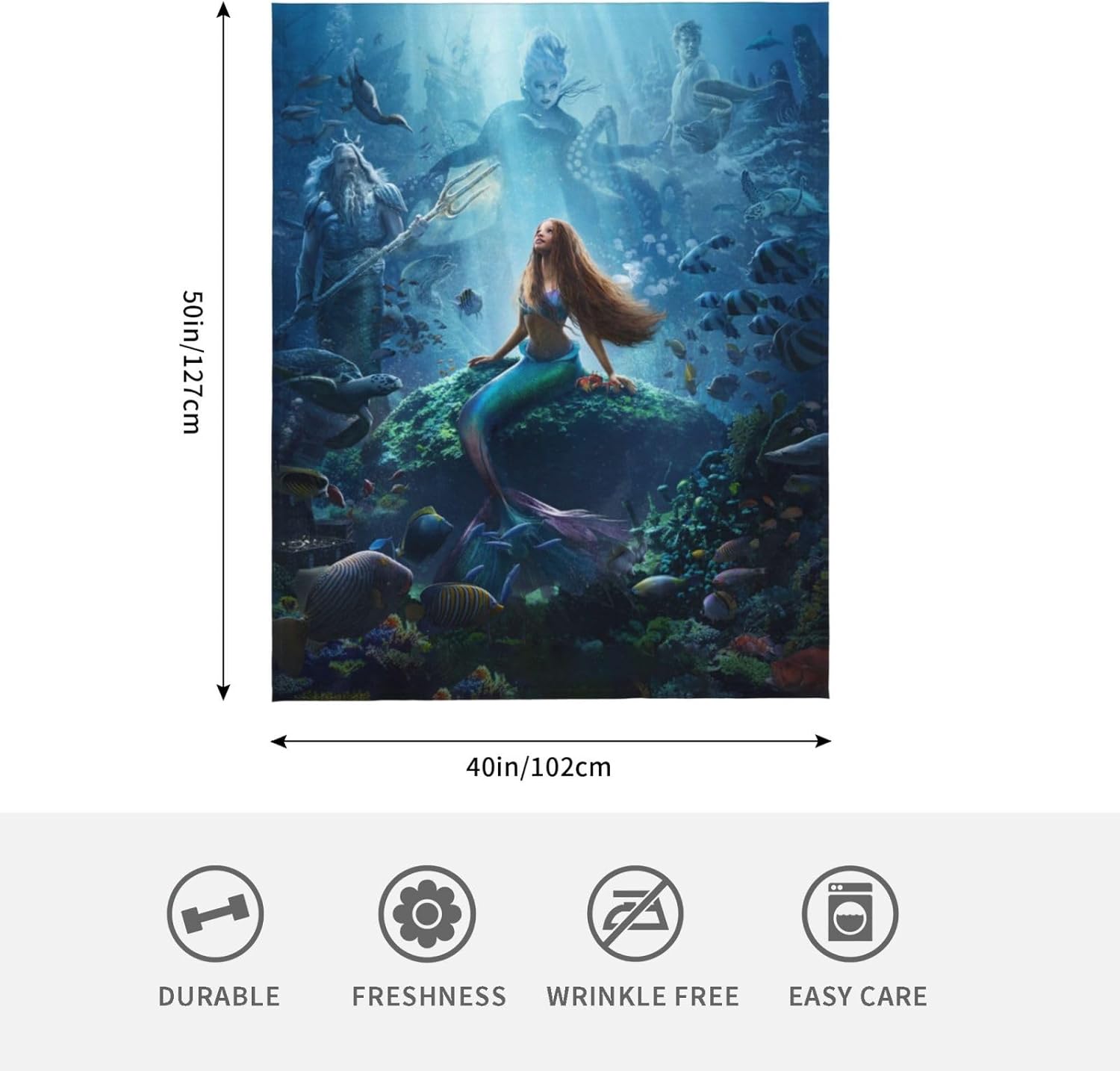 Manta de cola de sirena con diseño de cola de sirena 2023, manta de felpa súper suave para todas las estaciones, manta para dormitorio, cama, sala