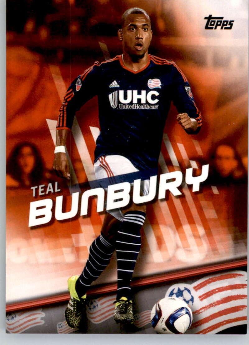 2016 Topps MLS Orange #36 Teal Bunbury SER25 New England Revolution Official Major League Soccer Card in Raw (NM or Better) Condition