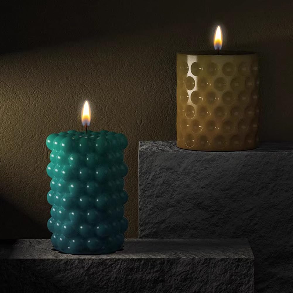 Cjeuxnr 3 moldes de vela para hacer velas, moldes geométricos 3D, moldes de epoxi para decoración de escritorio de bricolaje, decoración romántica
