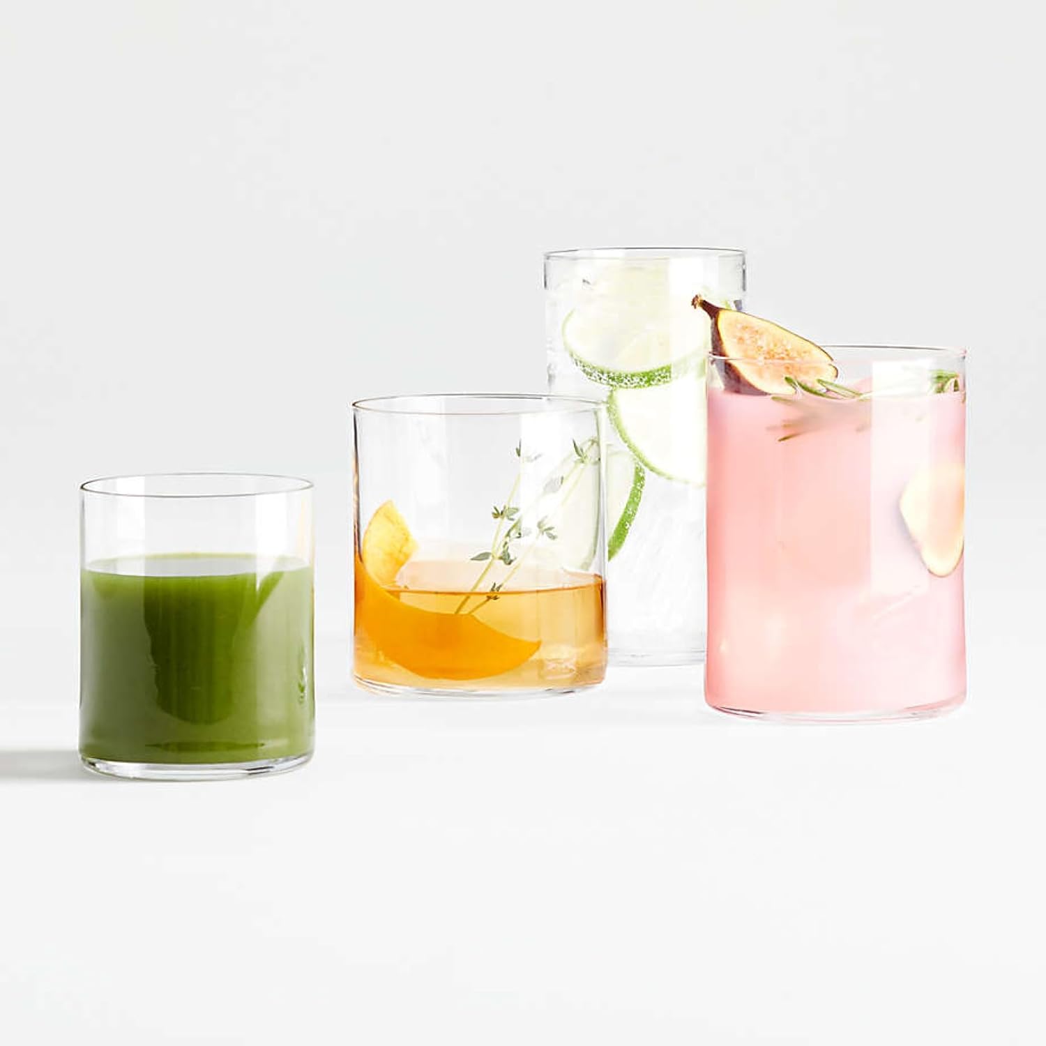 Luigi Bormioli Son.hyx – Juego de 6 vasos de cristal soplado de alta tecnología, 15.25 onzas, para cóctel, té helado, agua, jugo, fabricado en Italia