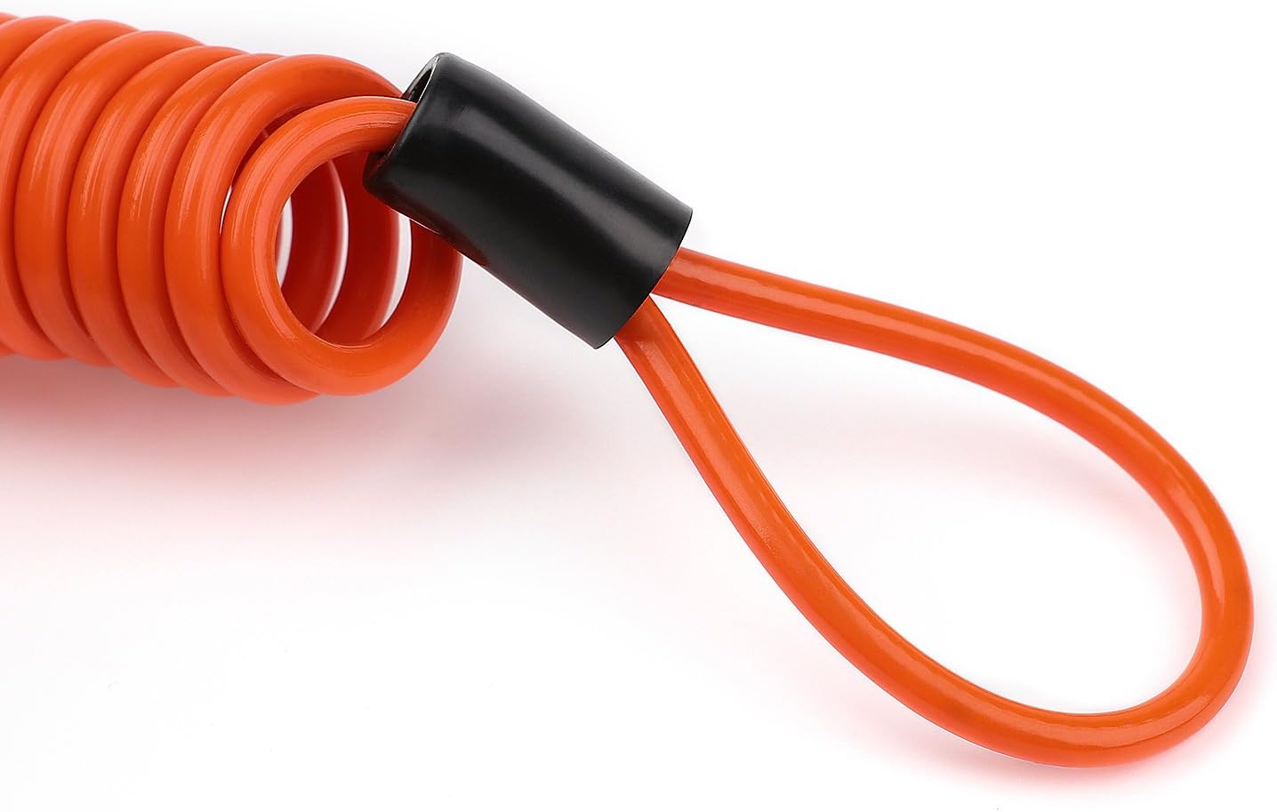 SunPower Recordatorio de bloqueo de disco Cable de alarma de motocicleta Alarma de seguridad Cuerda de resorte Alambre SPC001 (naranja)