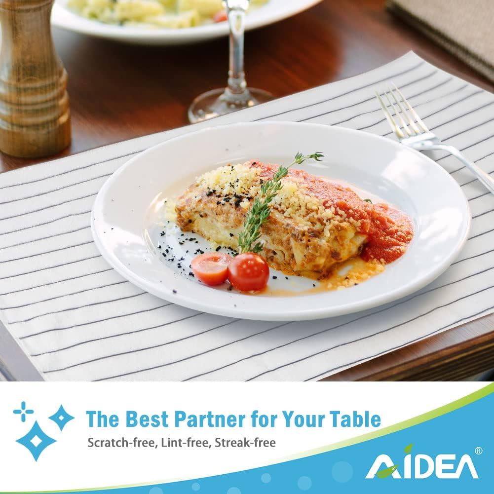 AIDEA Paquete de 8 toallas de cocina, 18 x 26 pulgadas, toallas de secado súper absorbentes para platos, toallas de cocina de microfibra multiusos