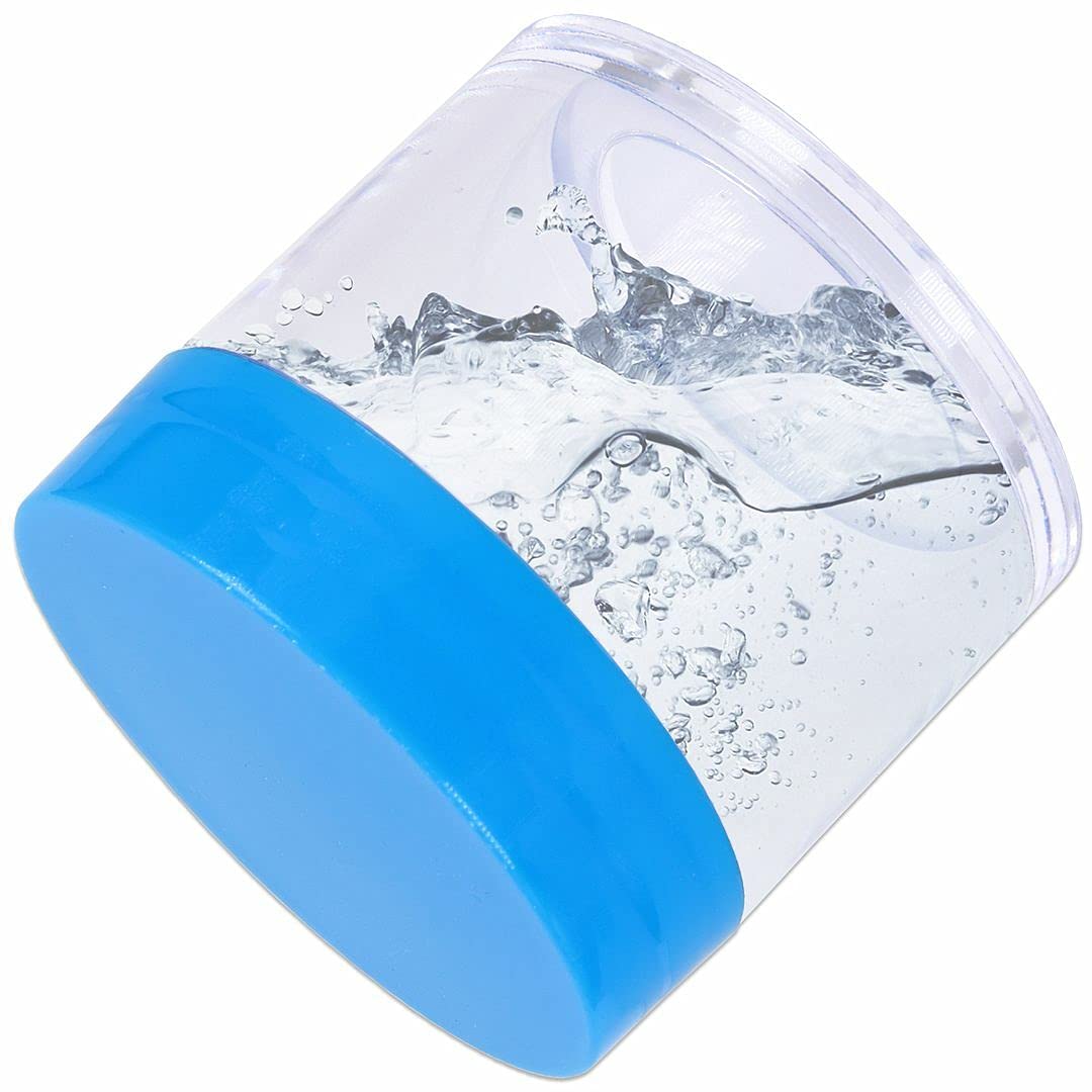 Beauticom 1.06 oz1.0 fl oz (1 fl. oz.) Tarros plásticos transparentes de doble pared a prueba de fugas con tapas superiores planas para cremas,