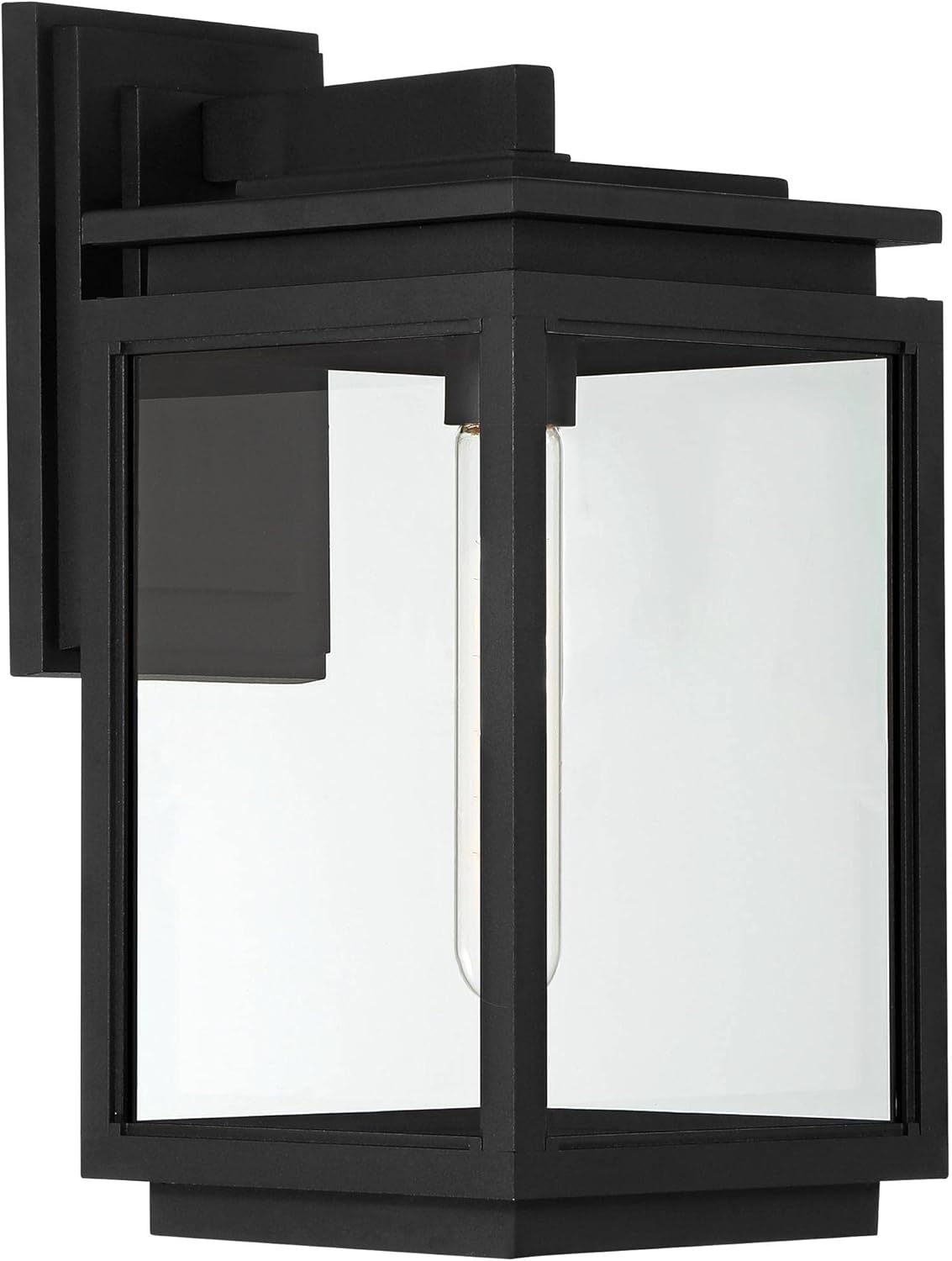 Possini Euro Design Atkins – Lámpara de pared moderna de 14 14 pulgadas de alto para exteriores, para porche, casa, exterior, farol exterior