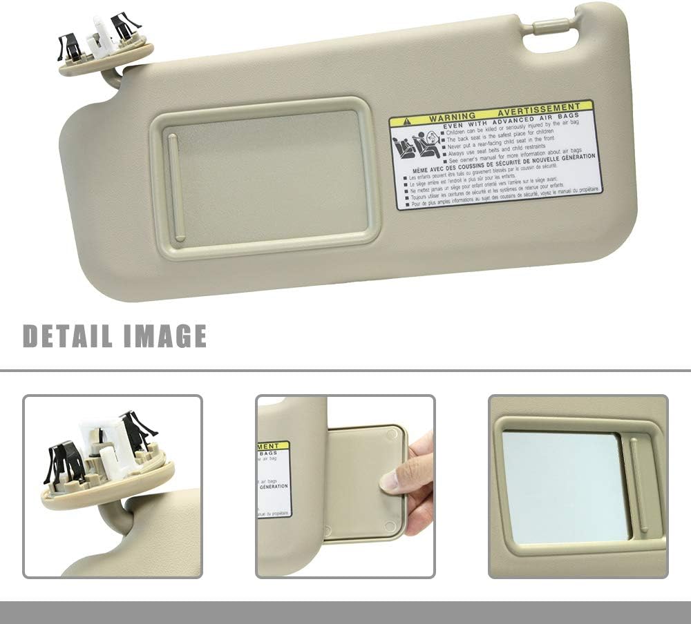 Reemplazo de visera solar para el lado del conductor izquierdo para Toyota RAV4 06-13 con techo corredizo 2006 2007 2008 2009 2010 2011 2012 2013
