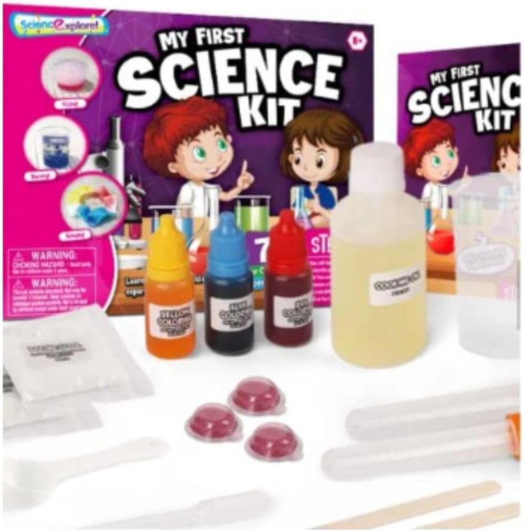 Explora la ciencia! Brilla en la oscuridad, mi primer kit científico se reúne con los increíbles experimentos de cambio de color