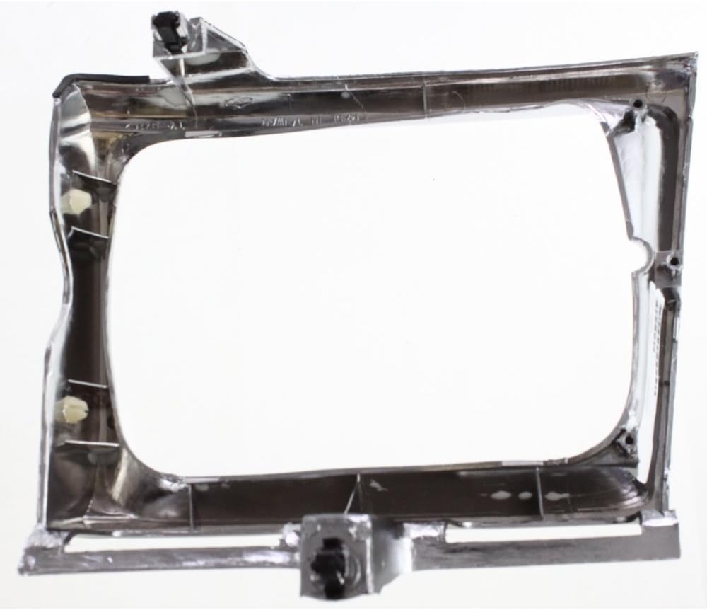 Evan Fischer Kit de puerta de parrilla y faro delantero compatible con Toyota Pickup 1989-1991, carcasa cromada central 4WD con inserto negro
