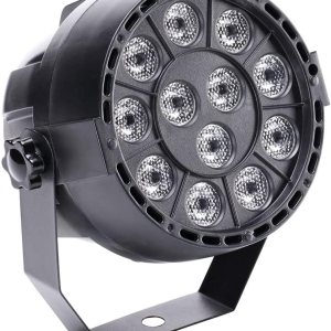 Acouto Luz LED par con soporte de montaje 5.118 * 5.118 * 5.118 in5.12 * 5.12 * 5.12 pulgadas 12 luces LED de escenario con RGBW Color DMX Acouto Luz LED par con soporte de montaje 5.118 * 5.118 * 5.118 in5.12 * 5.12 * 5.12 pulgadas 12 luces LED de escenario con RGBW Color DMX