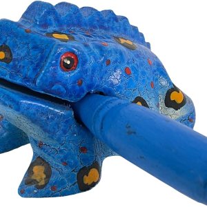 Instrumento de percusión de rana de madera de 4 pulgadas, rana de madera, bloque de tono de escofina de Guiro, Tailandia, artesanía musical, rana de Instrumento de percusión de rana de madera de 4 pulgadas, rana de madera, bloque de tono de escofina de Guiro, Tailandia, artesanía musical, rana de