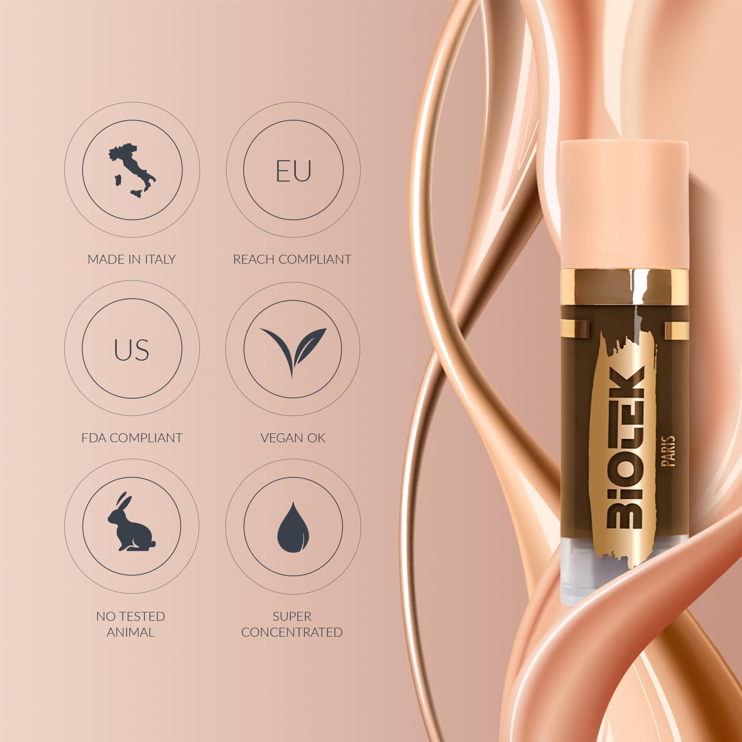 Biotek Pigmento de cejas para maquillaje permanente – Color rubio neutro para cejas – Más que nunca – Hecho en Italia – Moscú 0,61 onzas líquidas