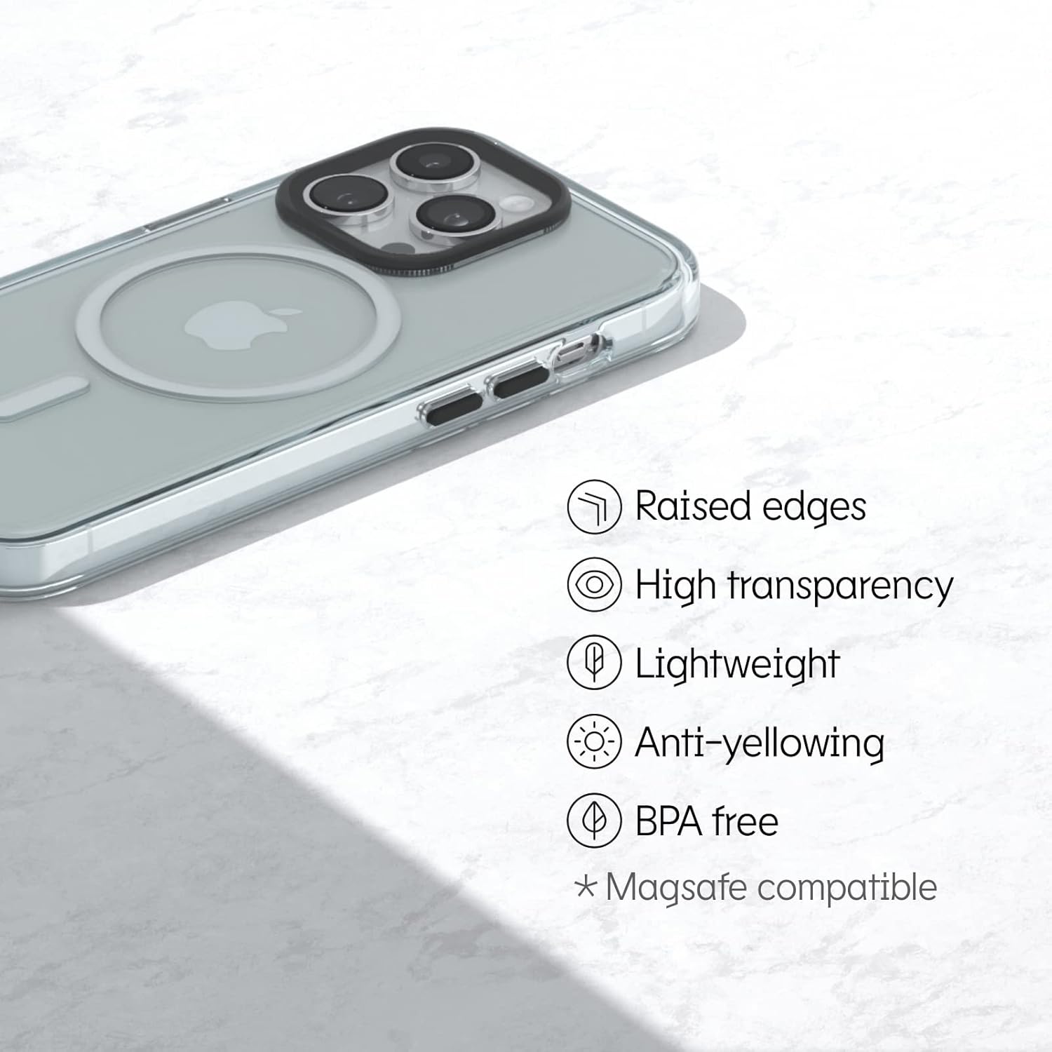 RhinoShield Funda transparente compatible con Magsafe para iPhone 12 Pro Max  Funda magnética superior, resistencia avanzada al amarilleo,