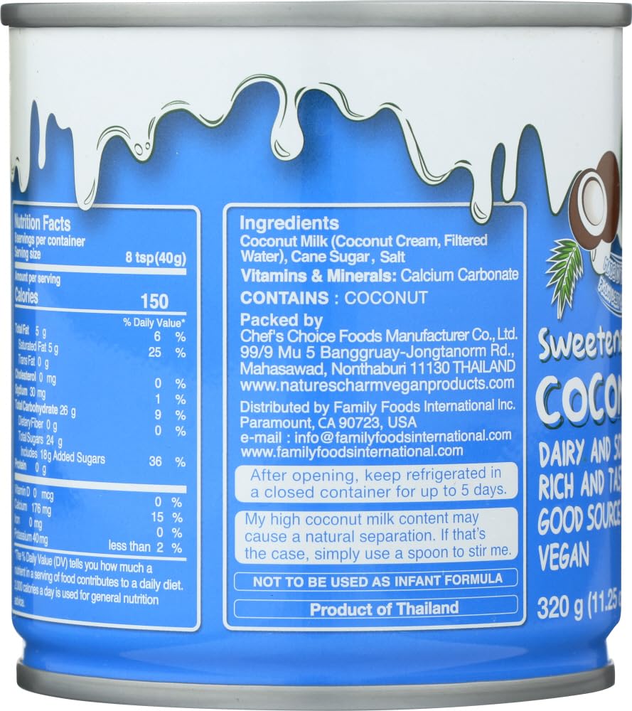 Nature’s Charm – Condensada con leche de coco endulzada – 11.25 fl. oz.