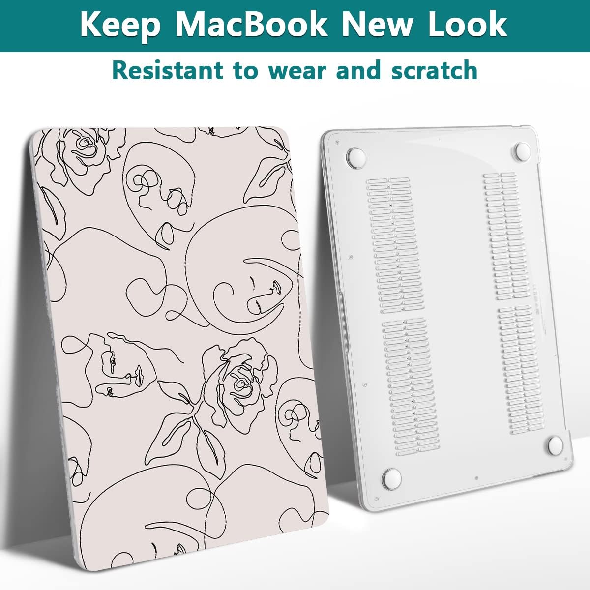 Teryeefi Funda para MacBook Pro de 13 pulgadas A2338 M1 M2 A2289 A2251 A2159 A1989 A1706 (versión 2016-2022), carcasa rígida y cubierta de teclado y