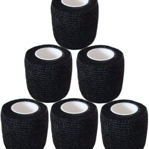 Paquete de 6 vendajes cohesivos de 2 pulgadas, cinta autoadhesiva autoadhesiva autoadhesiva transpirable para muñeca, tobillo, deportes, tatuaje (5 Paquete de 6 vendajes cohesivos de 2 pulgadas, cinta autoadhesiva autoadhesiva autoadhesiva transpirable para muñeca, tobillo, deportes, tatuaje (5