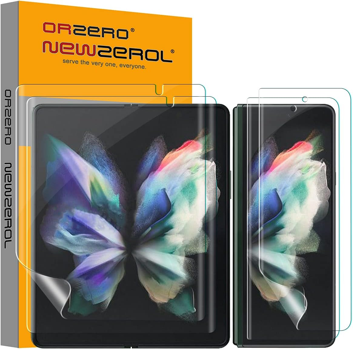 Orzero – Protector de pantalla compatible con Samsung Galaxy Fo3 (calidad premium) de borde a borde (cobertura completa), alta definición,