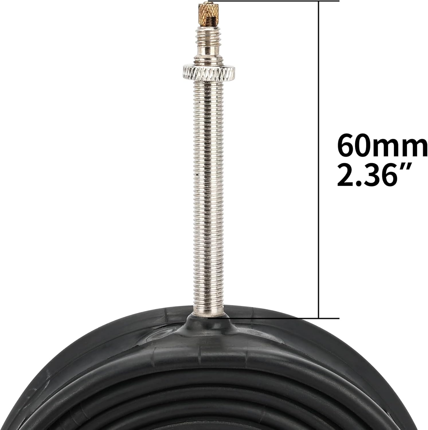 RUTU 700 x 23-25C, 28-32C, 35-43C, 38-45C, tubo interior de bicicleta de carretera con válvula Presta de 2.362 in, tubo interior de butilo pesado de