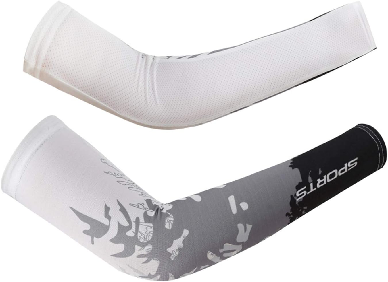 PURFUN Mangas de protección solar para hombres y mujeres, anti-UV, para tatuaje, cubierta elástica para el brazo, para conductor de baloncesto y golf