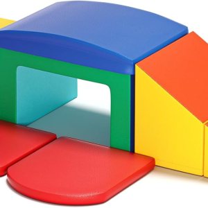 Ixdregan Bloques de escalada de espuma para niños pequeños, 6 piezas de escalada suave para niños, juguetes de escalada para niños pequeños con Ixdregan Bloques de escalada de espuma para niños pequeños, 6 piezas de escalada suave para niños, juguetes de escalada para niños pequeños con