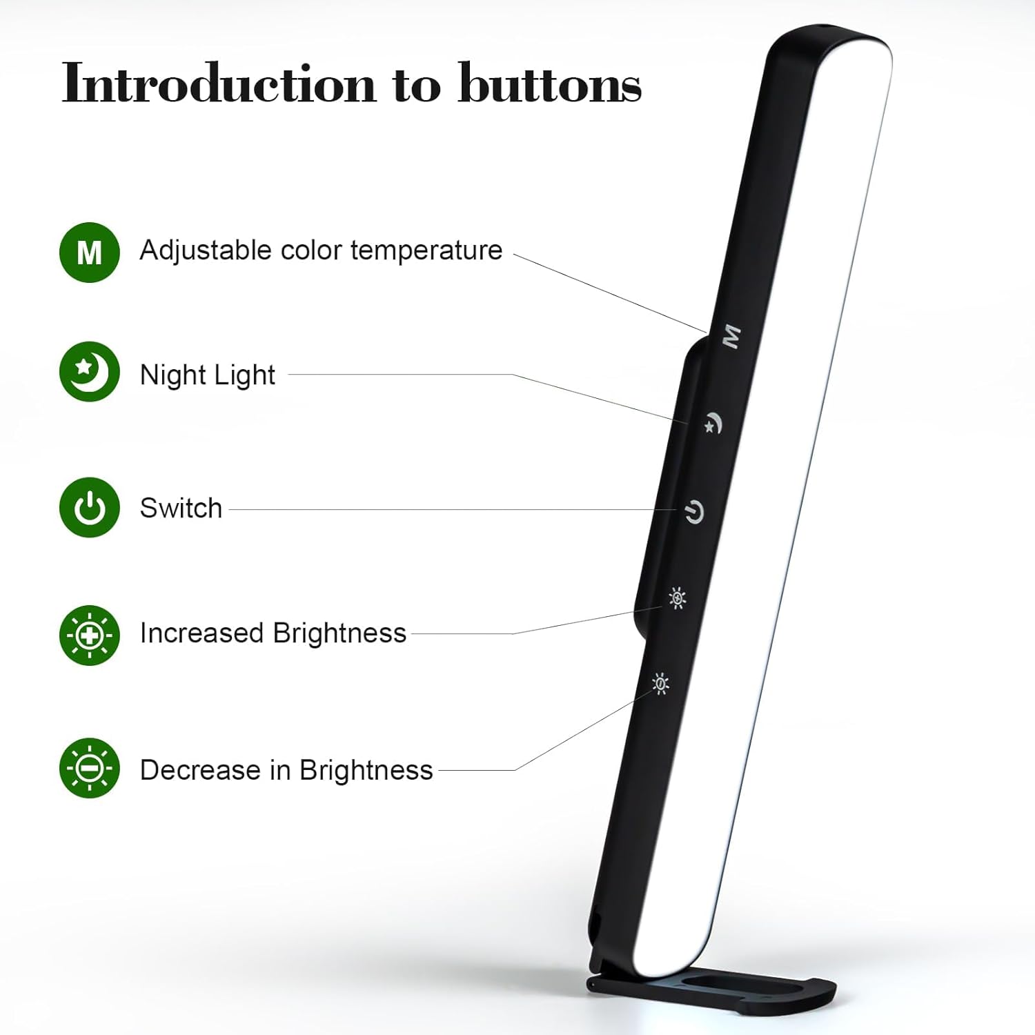 ZMinghtx Rechargeable Light Bar,60LED 5W Wireless Dimmable Touch Bunk Bed Light,3 Color Temperatures 3000mAh Battery Operated Magnetic Under Cabinet