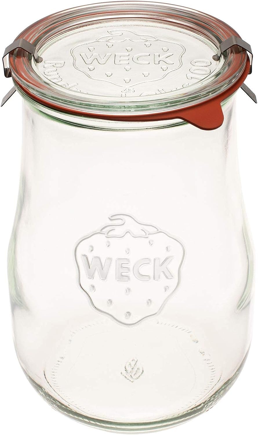 Tarros de tulipán Weck de 1,5 litros – Tarros de masa agria – Tarros grandes de vidrio para masa madre – Tarro de inicio con tapa de vidrio – Tarro