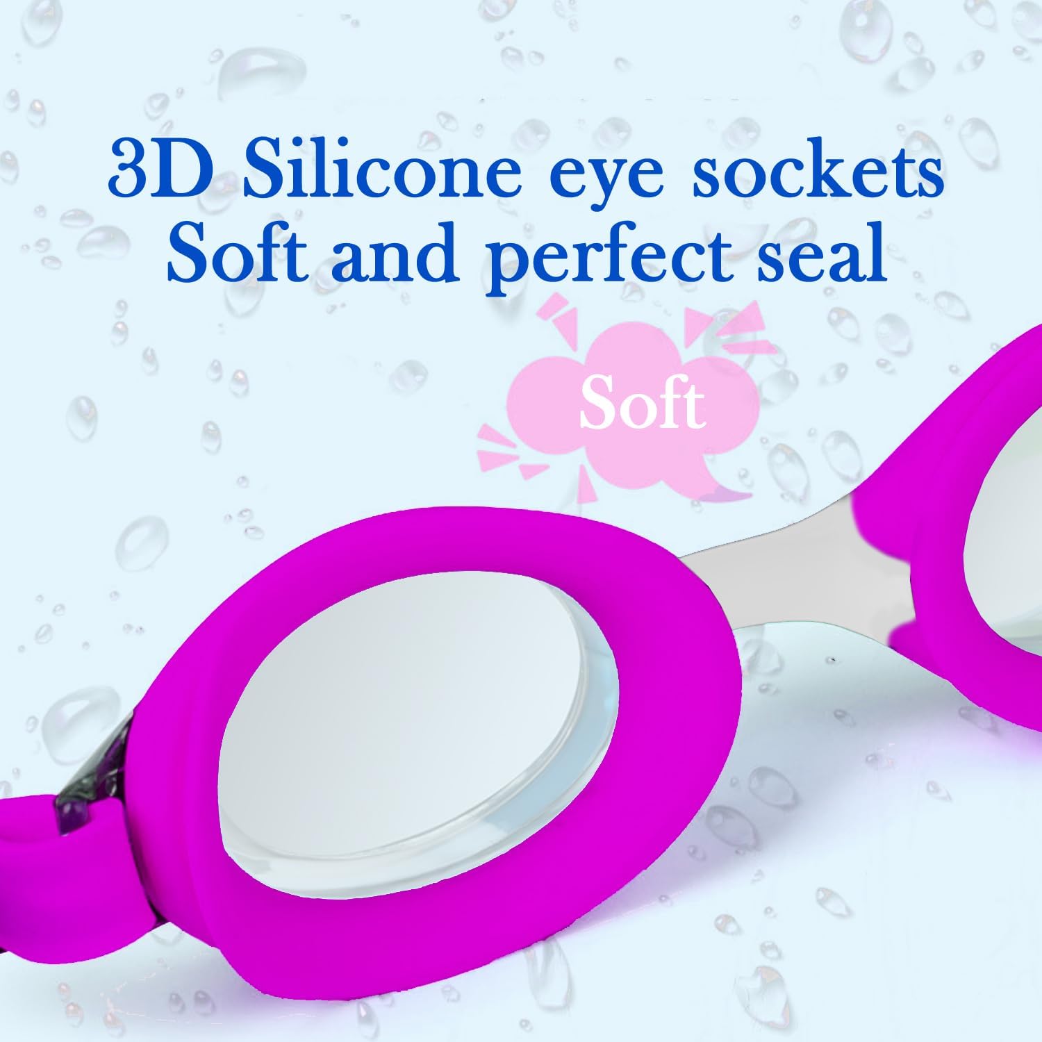 Kids Swimming Goggles High-definition Anti-fog,Anti-ultraviolet, Swim Glasses With Full Protection For Kids Age 3-15