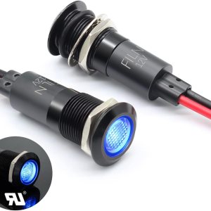 2 unids 0.472 in (12 “) Indicador LED Luz Indicadora Impermeable Metal Señal Lámpara 12V IP67 Piloto Dash Lámpara Cabeza Azul para Coche Barco Luz 2 unids 0.472 in (12 “) Indicador LED Luz Indicadora Impermeable Metal Señal Lámpara 12V IP67 Piloto Dash Lámpara Cabeza Azul para Coche Barco Luz