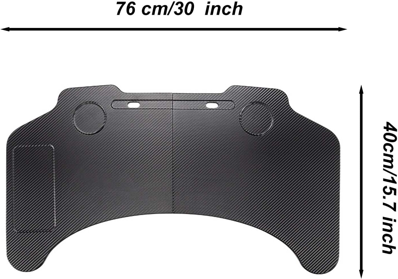 Bandeja de coche para conductor, bandeja de comida plegable para automóvil, bandeja de comedor para computadora portátil (el lado del pasajero
