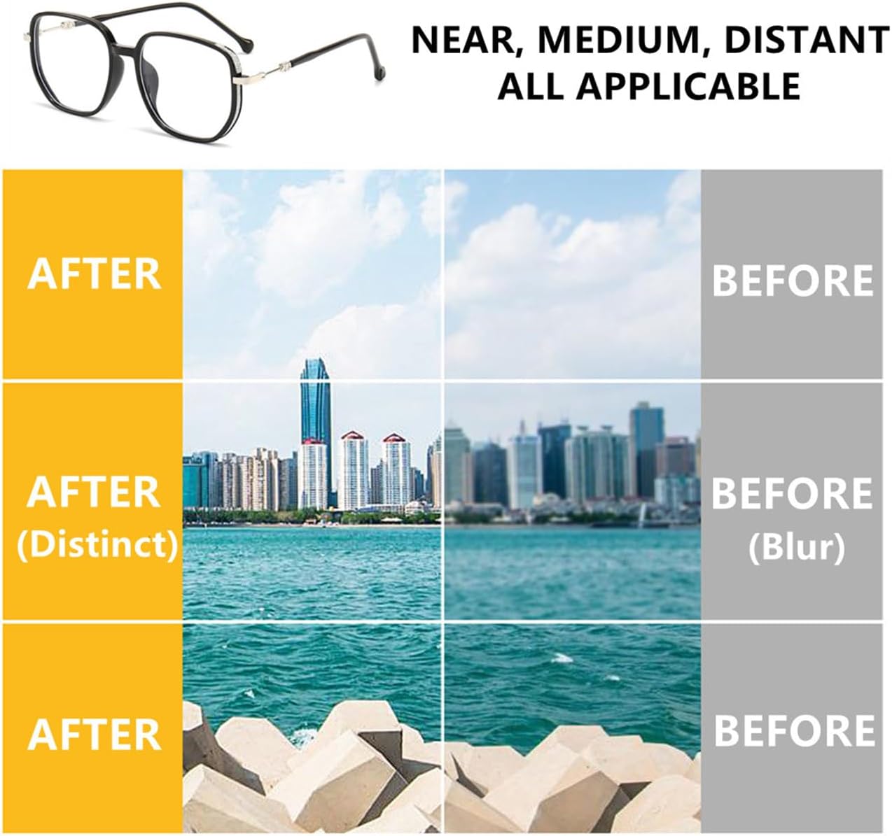 Gafas de lectura bifocales, gafas de lectura de luz anti-azul portátiles de moda para mujer
