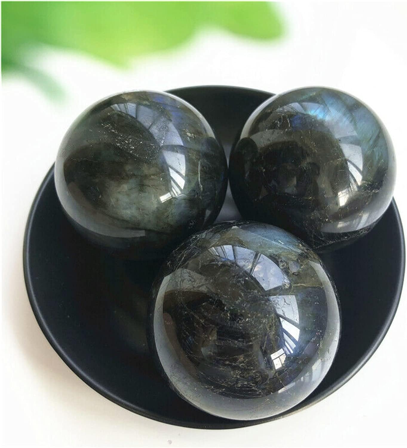 Labradorita esfera de cristal natural cuarzo piedras naturales y minerales piedras preciosas pedras para artesanato Reiki decoración (tamaño