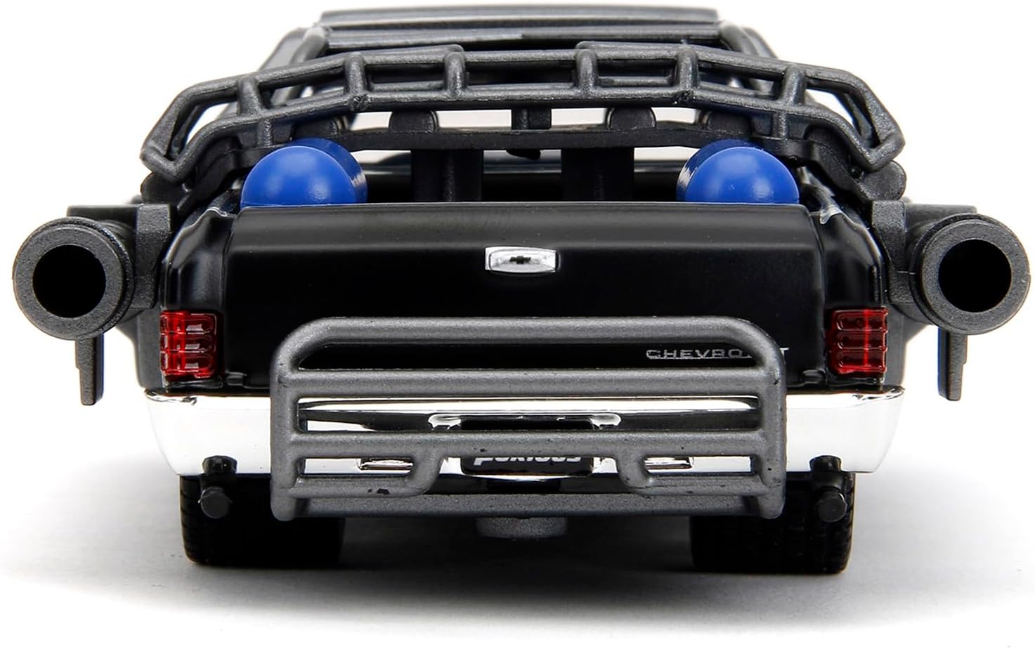 1967 Chevy El Camino con cañones Matt Black Fast X (2023) Serie de películas 132 Modelo de automóvil fundido a presión por Jada 34733