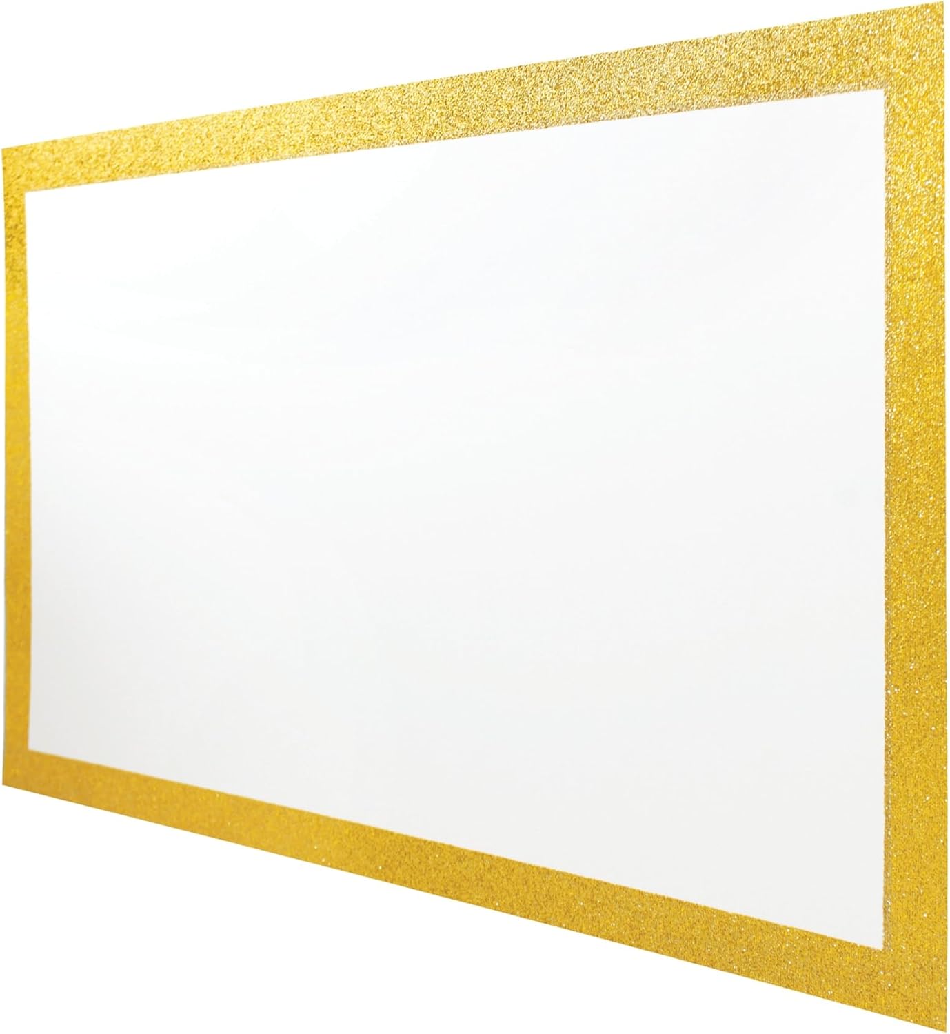 Artskills Tablero de póster enmarcado con purpurina, 13 x 22 pulgadas, doradoblanco