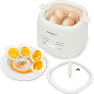 Máquina para hacer huevos  Olla eléctrica para huevos con apagado automático y alarma, máquina para hacer huevos duros, hervidos suaves, al vapor, Máquina para hacer huevos  Olla eléctrica para huevos con apagado automático y alarma, máquina para hacer huevos duros, hervidos suaves, al vapor,