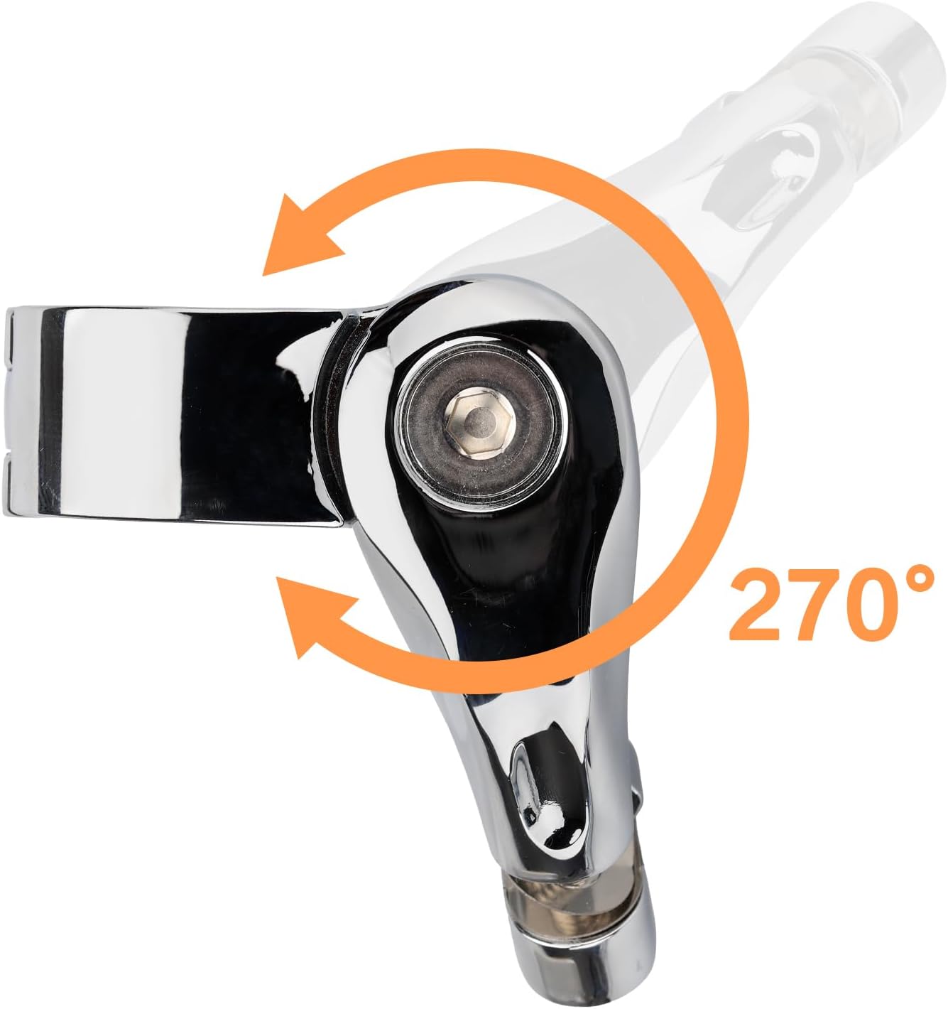 Estriberas cortas en ángulo para motocicleta de 1.25 pulgadas, reposapiés de barra de choque con abrazaderas kit de soportes compatible con Harley