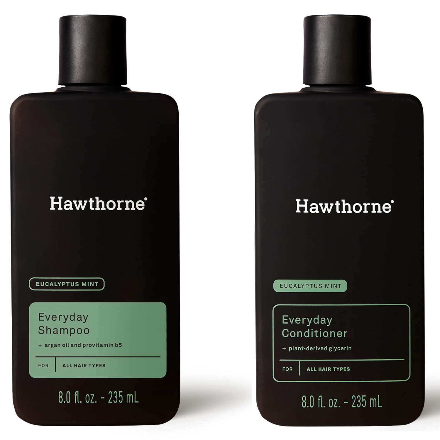 Hawthorne Juego de champú y acondicionador diario para hombre. Para un cabello más fuerte y saludable con aceite de aguacate puro y aceite de coco.