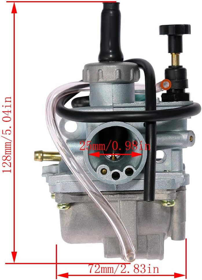 Carburador LT80 para Suzuki LT80 Quadsport ATV 1987-2006 Carburador con cargador de entrada de filtro de aire+bomba de interruptor de válvula de