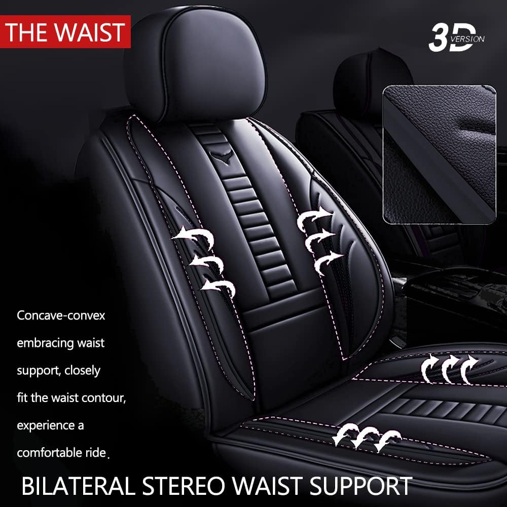 Fundas protectoras de asiento de automóvil de 2 asientos de lujo para Chevy Blazer 2019-2023, diseño de bolsa de almacenamiento trasera, almohada