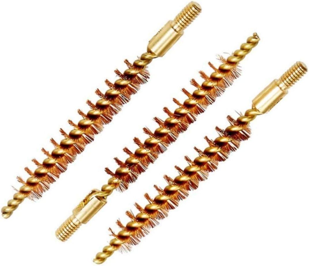 Tipton El mejor cepillo de perforación de pistola paquete de 3 cerdas de bronce calibre 17 para eliminar incrustaciones y residuos en el barril