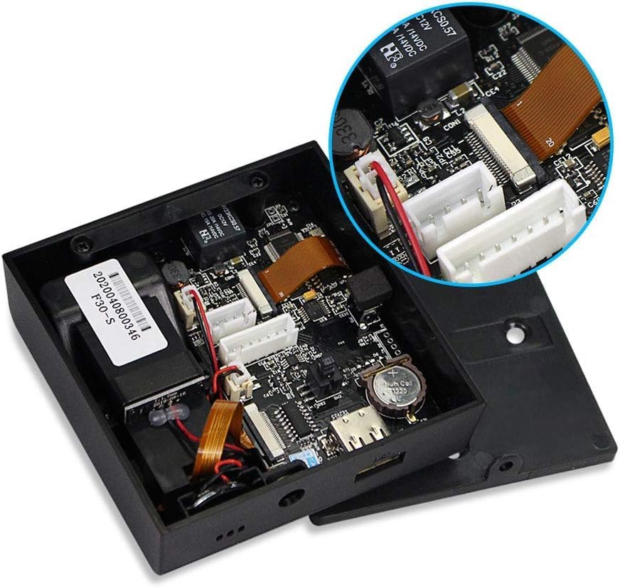 WEELIAO Máquina de asistencia de tiempo, huella dactilar, contraseña, reloj de tiempo para empleados con escaneo de dedos, RFID y perforación de PIN
