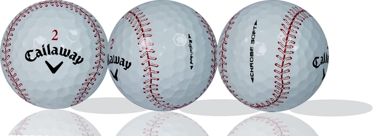 Baseball Callaway Chromesoft – Pelotas de golf reacabadas, paquete de 12