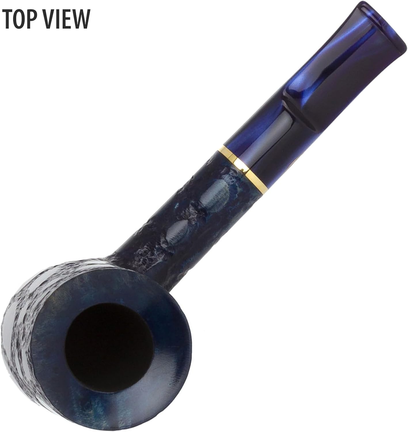 Alligator Savinelli – Pipa de tabaco hecha a mano azul hecha a mano de Italia, pipa de brezo de tabaco para filtros de tubería de 0.236 pulgadas,