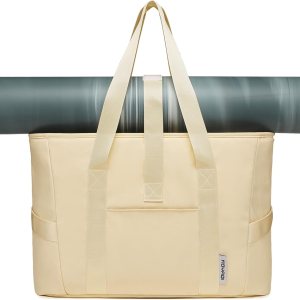 MOYAQI – Bolsa de yoga para mujer, bolsa de hombro grande con correa para esterilla de yoga para gimnasio, trabajo, viajes, escuela, playa, negocios MOYAQI – Bolsa de yoga para mujer, bolsa de hombro grande con correa para esterilla de yoga para gimnasio, trabajo, viajes, escuela, playa, negocios